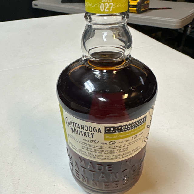 Chattanooga Whiskey Experimental Single Batch Series Batch 027: Moscatel + Sauternes Barrel Finished
