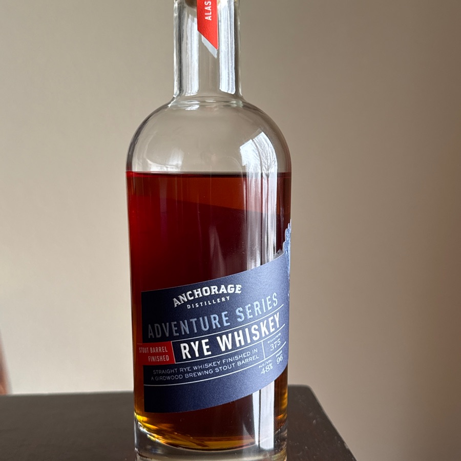 Anchorage Distillery Adventure Series Stout Barrel Finished Rye Whiskey