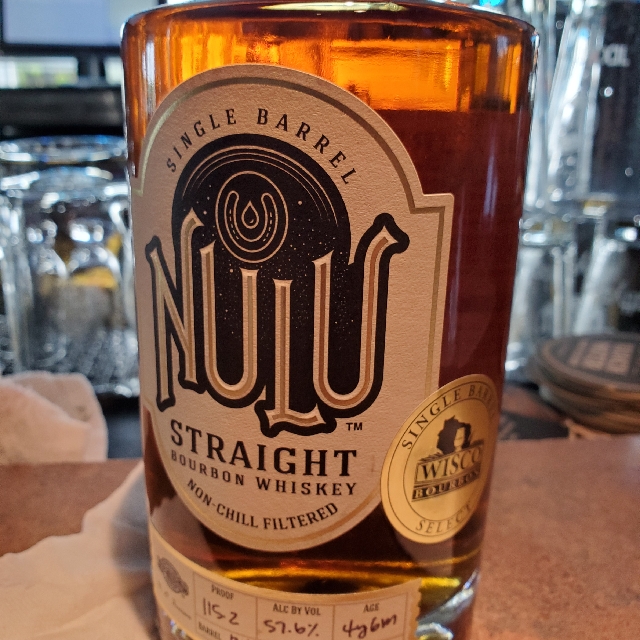 Nulu Single Barrel Straight Bourbon (Wisco Bourbon Club)