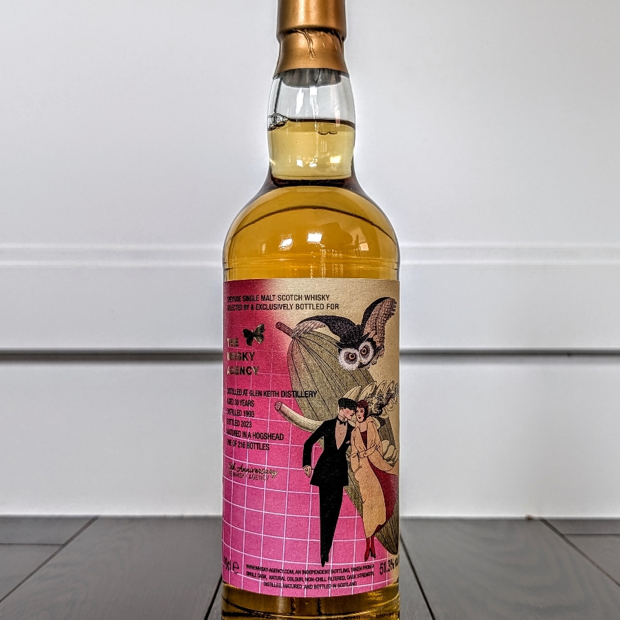 The Whisky Agency Glen Keith 1993 30 Year Single Malt Scotch Whisky