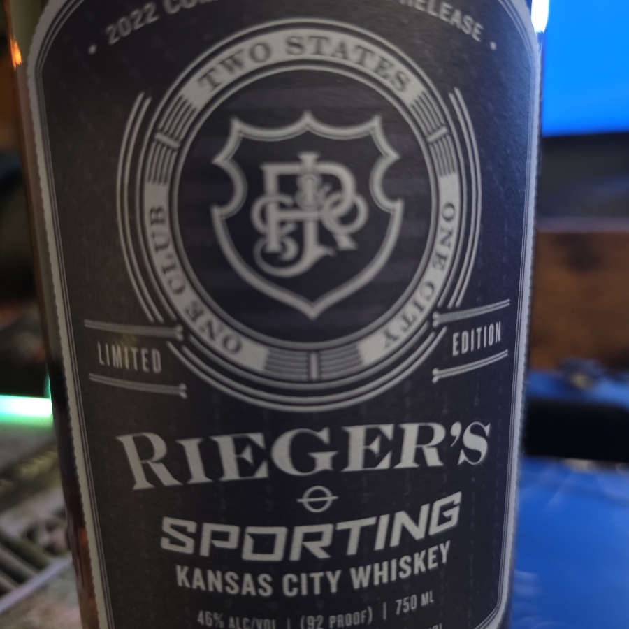 Rieger Sporting Kansas City Whiskey