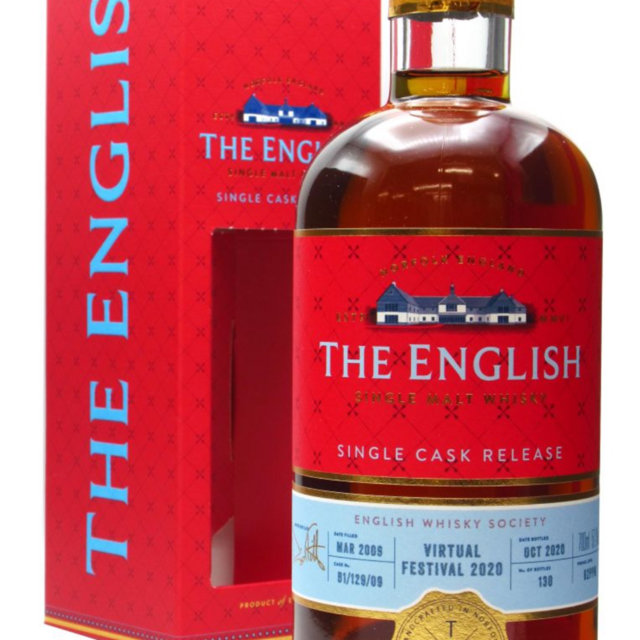 The English Single Cask Release English Whisky Society Virtual Festival 2020 (130 bottles)