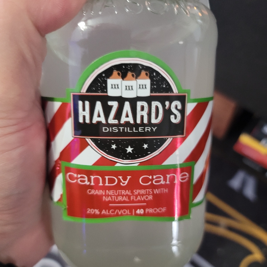 Hazard's Distillery Candy Cane Moonshine
