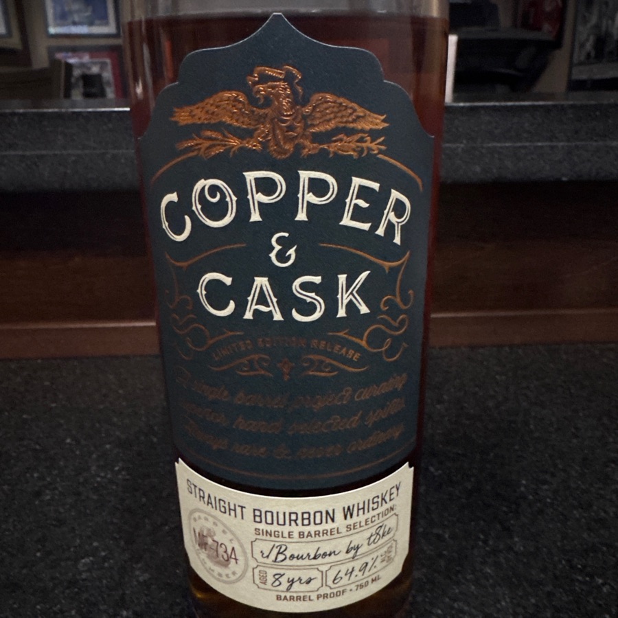 Copper & Cask Single Barrel MF-734 (r/bourbon by t8ke)