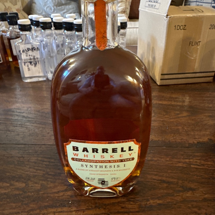 Barrell Whiskey Synthesis I Collaboration with T8KE A Blend of Straight Bourbon and Rye Whiskies