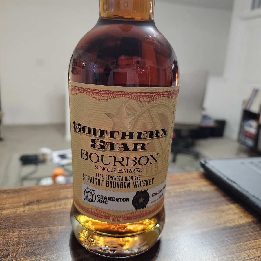 Southern Star Single Barrel  Cask Strength High Rye Cramerton ABC The Last Ride