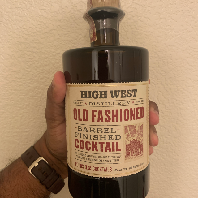 High West Old Fashioned Barrel Finish Cocktail