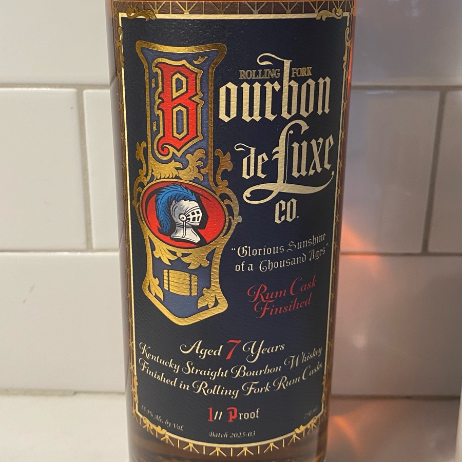 Rolling Fork Bourbon Deluxe Co. - 
Kentucky Straight Bourbon Whiskey Finished in Rum Casks