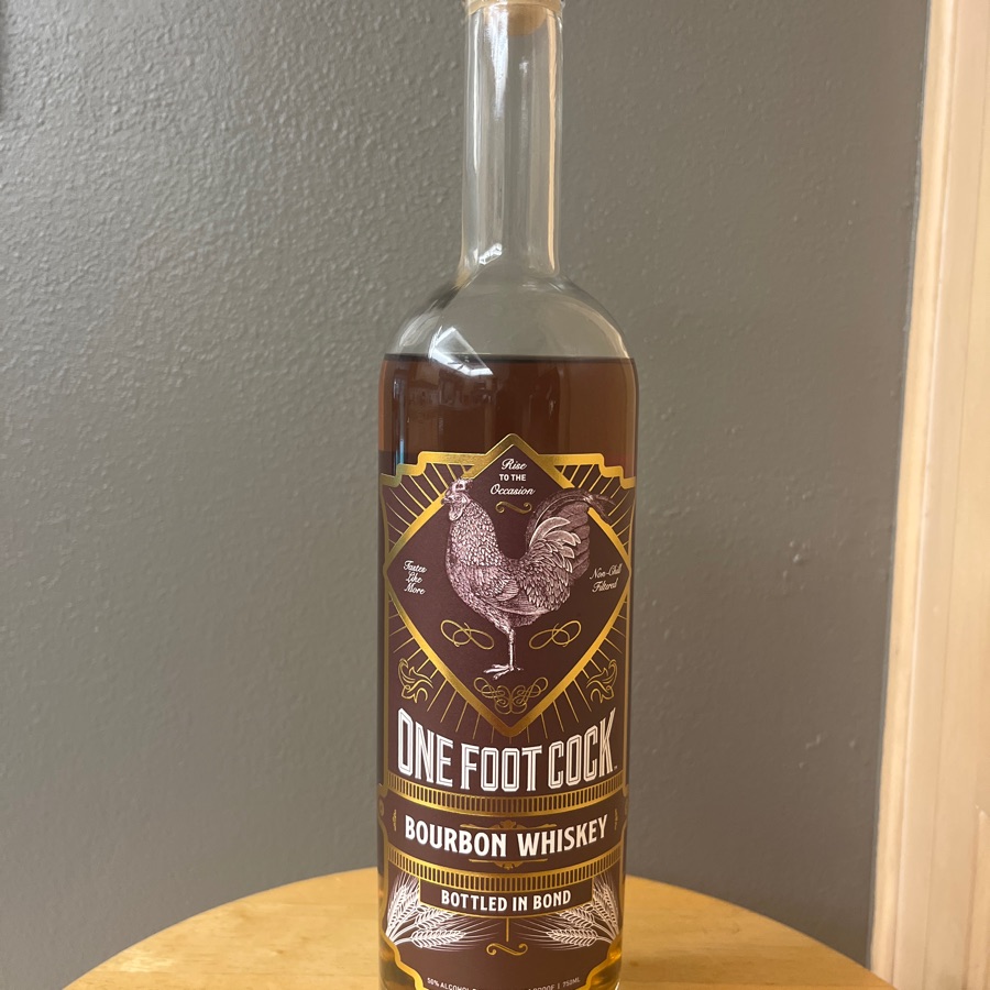 One Foot Cock Bonded Bourbon Whiskey