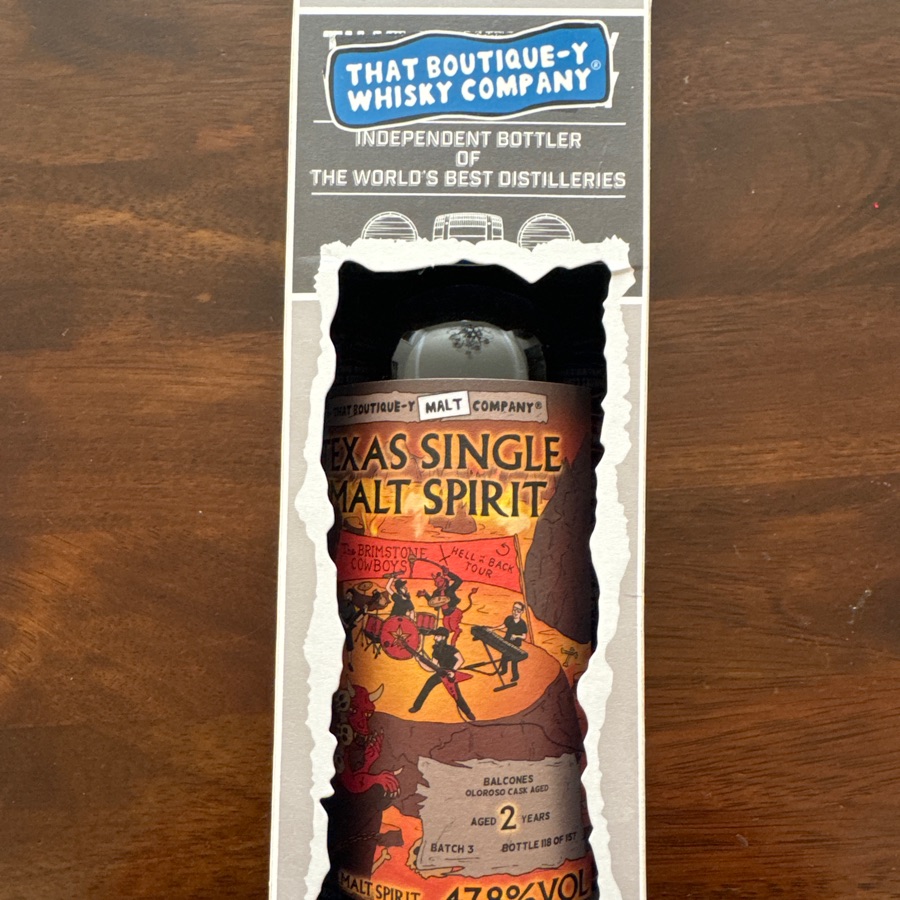 That Boutique-y Whisky Company - Balcones Malt Spirit Batch 3 - Oloroso Cask Finished