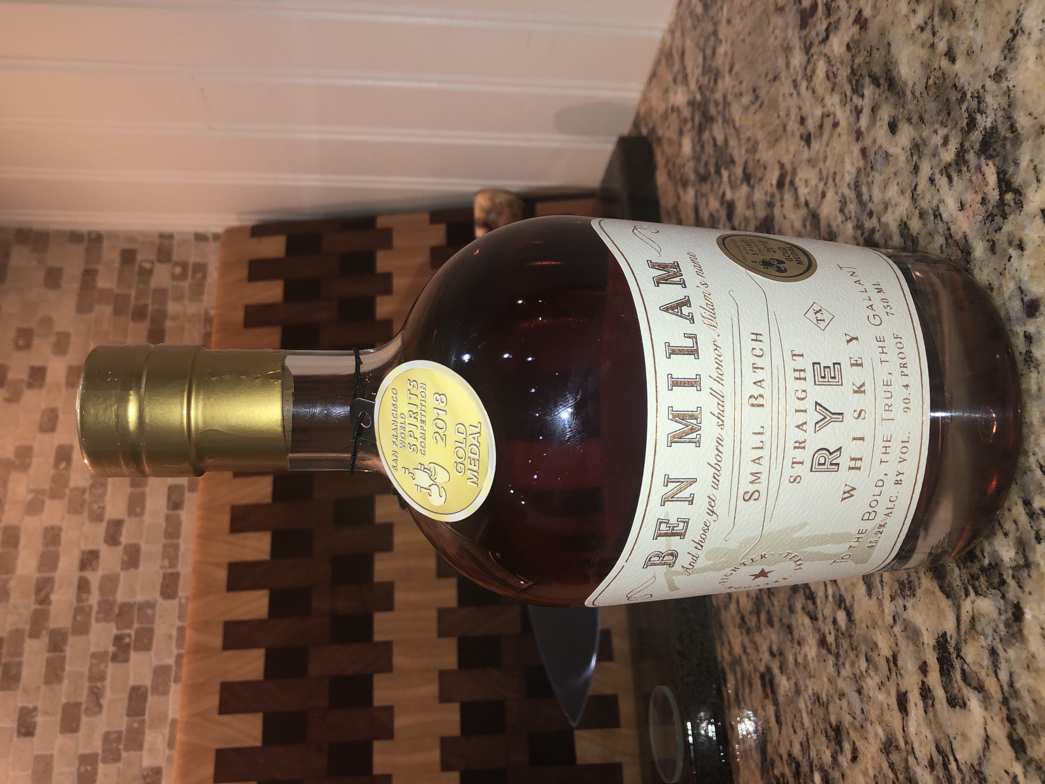 Ben Milam Small Batch Straight Rye