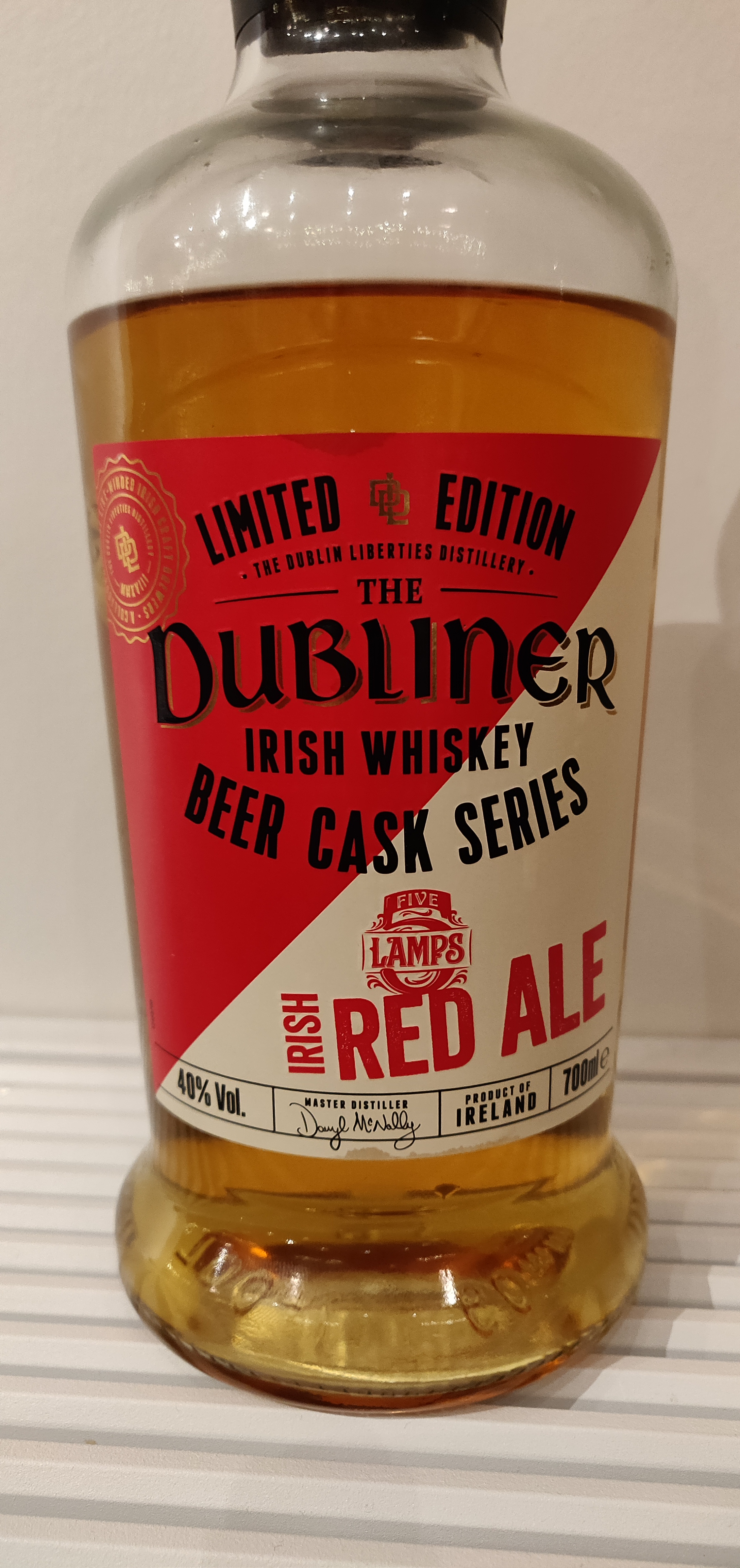 The Dubliner Beer Cask Series Five Lamps Irish Red Ale