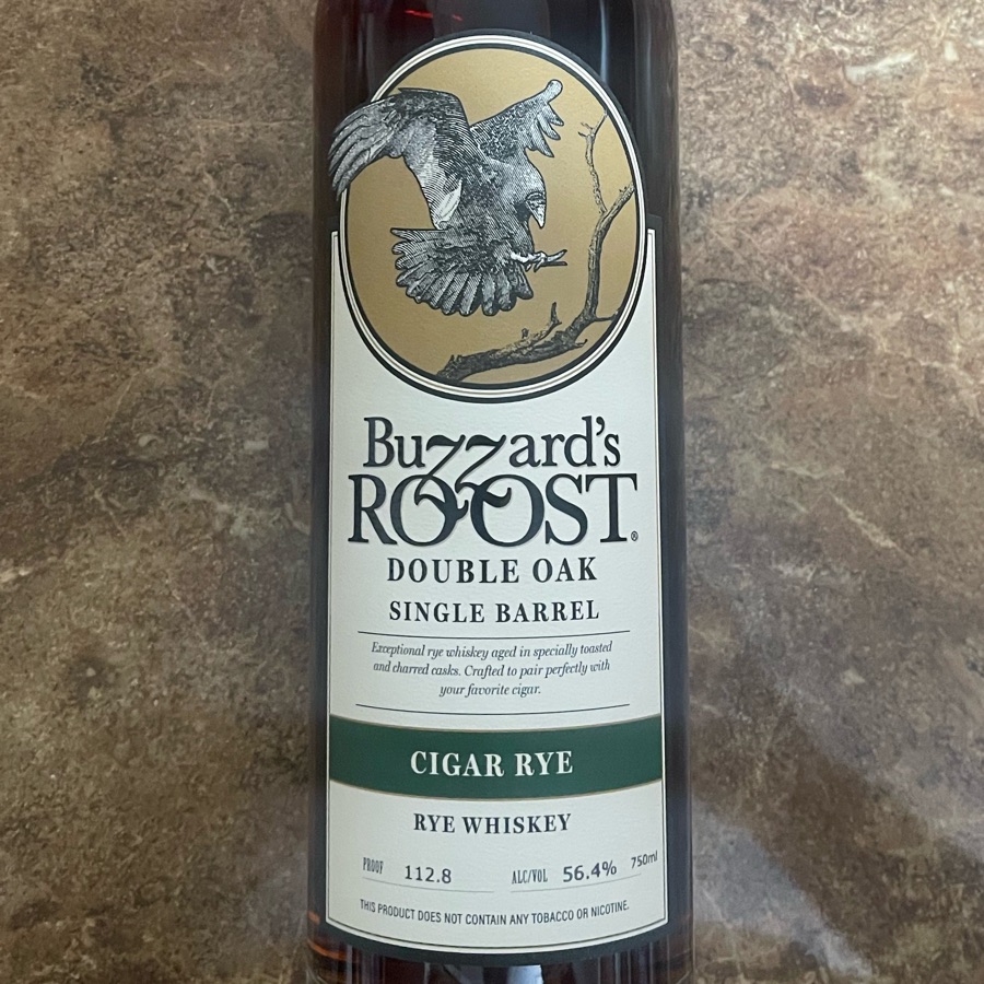 Buzzard's Roost Double Oak Single Barrel Cigar Rye Whiskey (2025 Release)