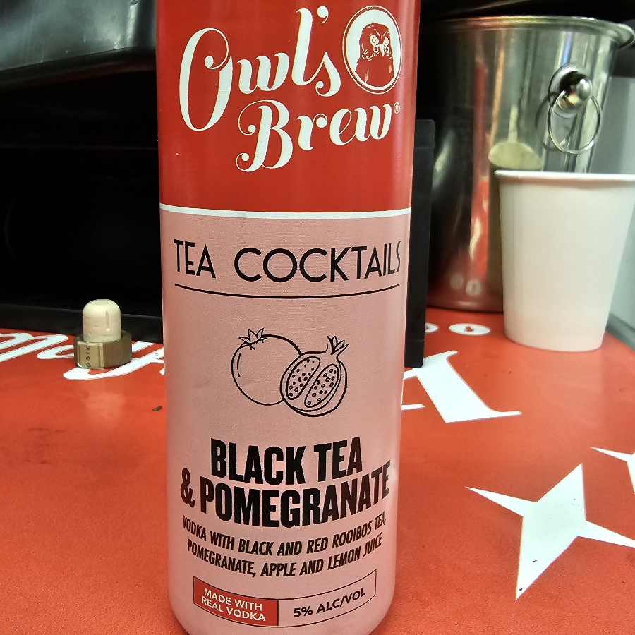 Owl's Brew Tea Cocktails Black Tea & Pomegranate
