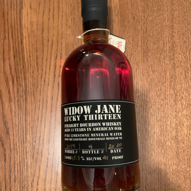 Widow Jane Lucky Thirteen (Single Barrel #2039 Binny's 2020 pick)