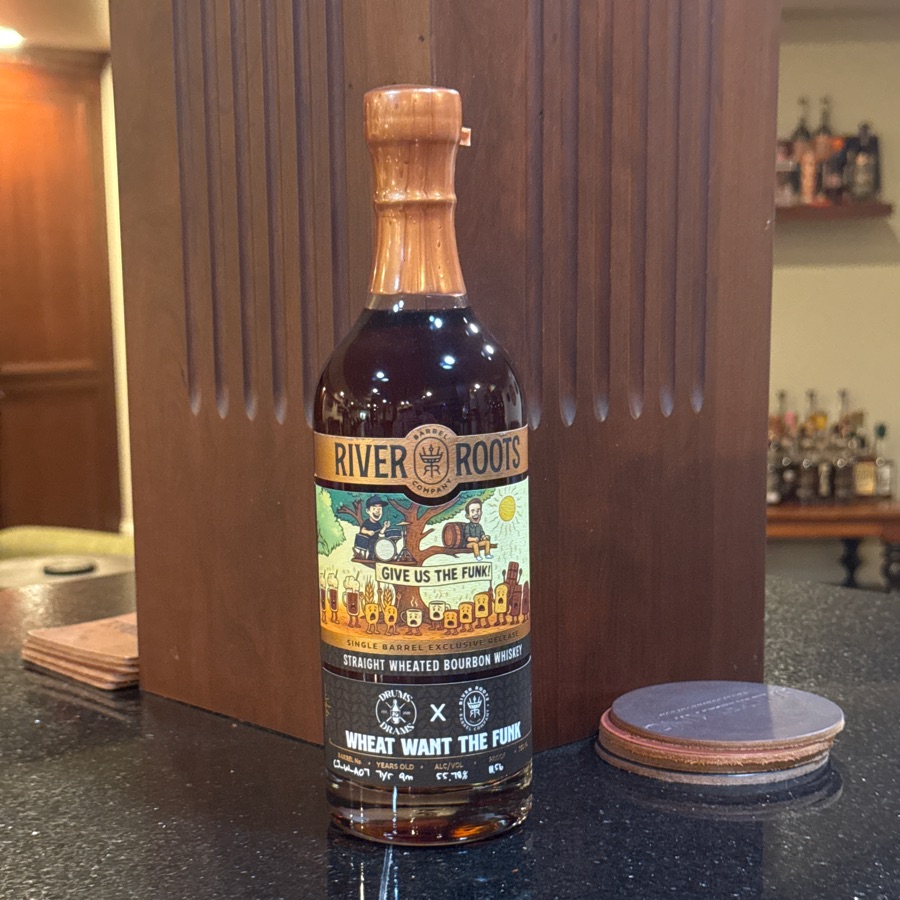 River Roots Straight Wheated Bourbon 7y9m (Wheat Want the Funk - Drums & Drams)