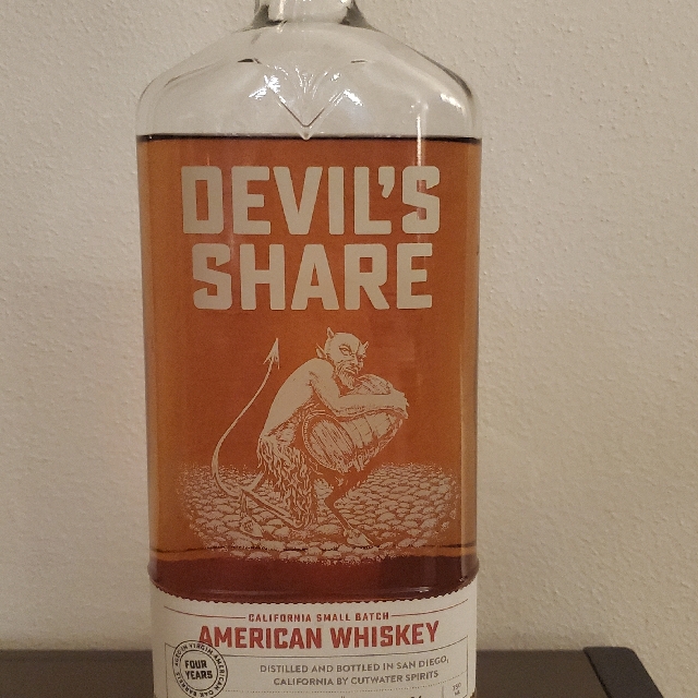 Devil's Share California Small Batch American Whiskey