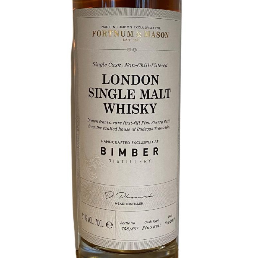 Bimber Singe Cask Fino Sherry Single (Fortnum & Mason Exclusive)