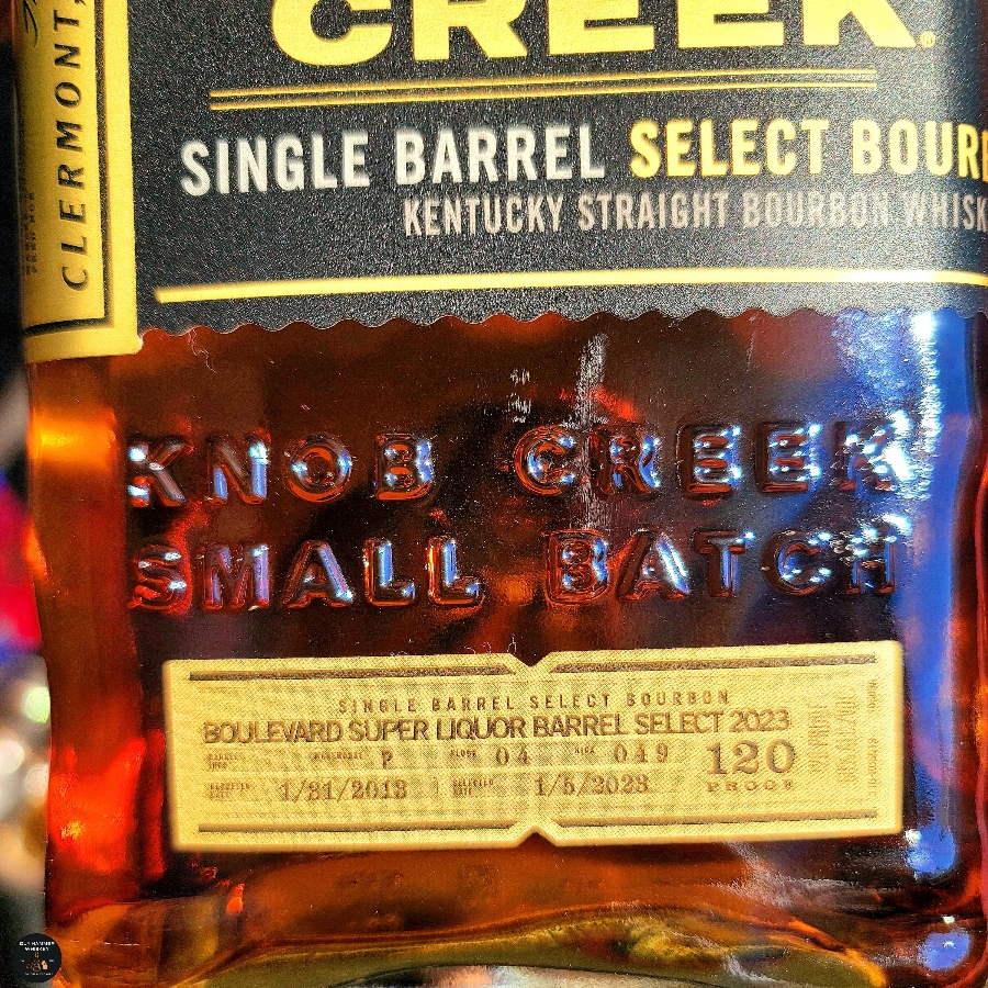 Knob Creek Single Barrel Select Bourbon (Boulevard Super Liquor Barrel Select 2023)