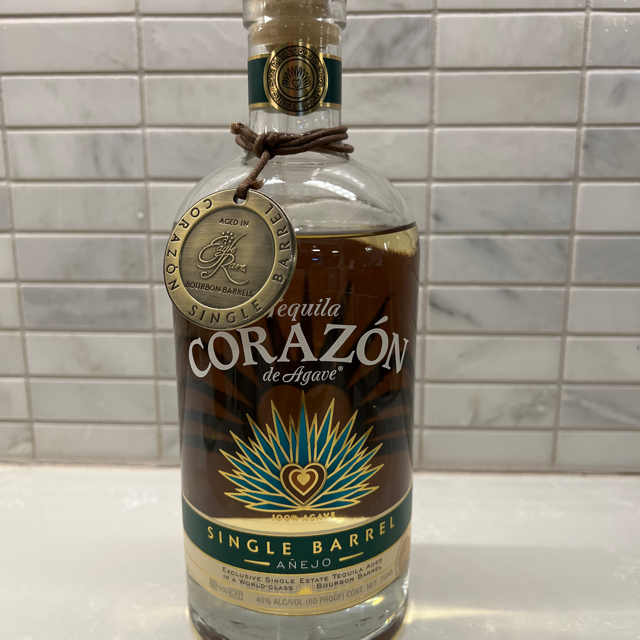 Corazon Single Barrel Anejo (aged in Eagle Rare barrels)