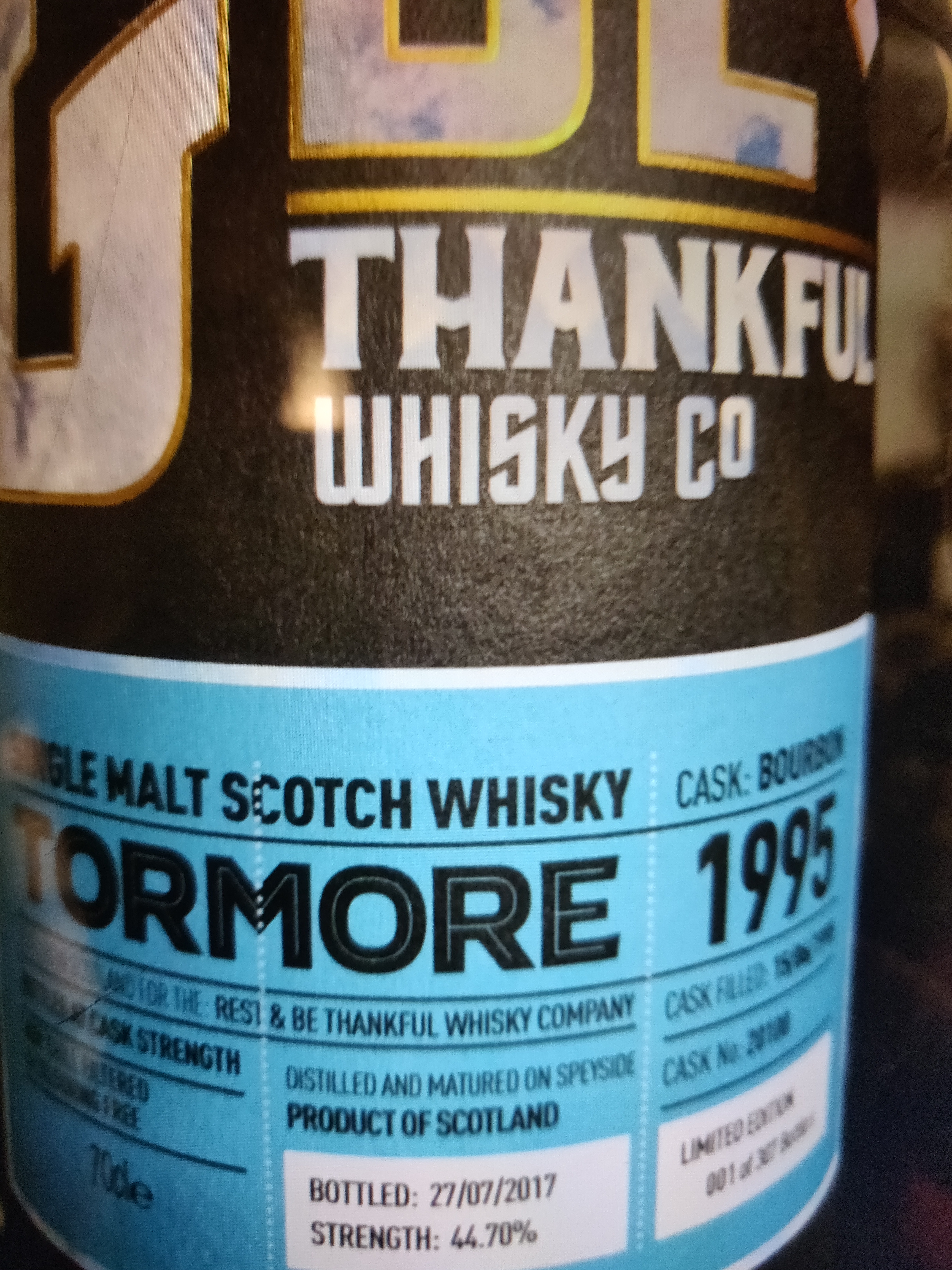 Tormore 21 years old 1995