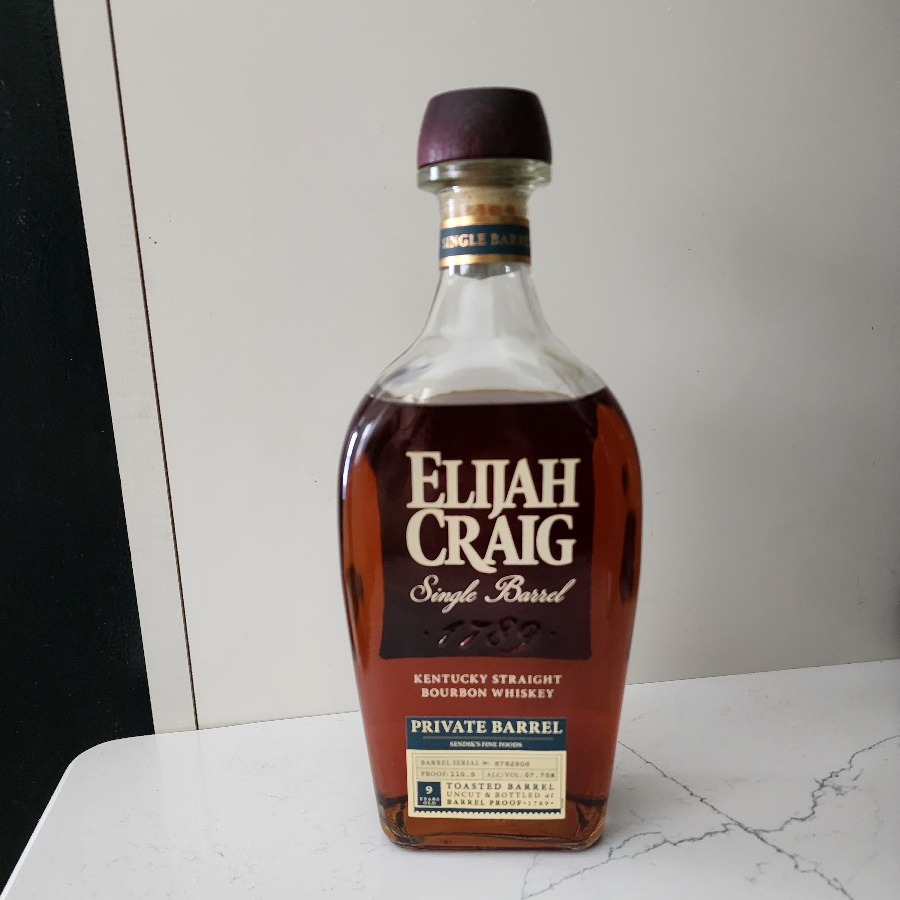 Elijah Craig Single Barrel Toasted Barrel Barrel Proof (Private Barrel - Sendiks)