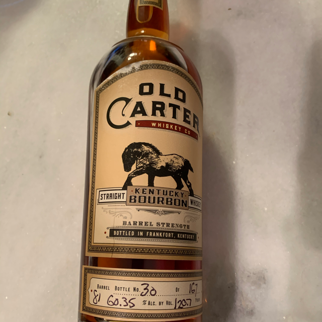 Old Carter 13 Year Kentucky Bourbon Single Barrel #81 (2020 Release)