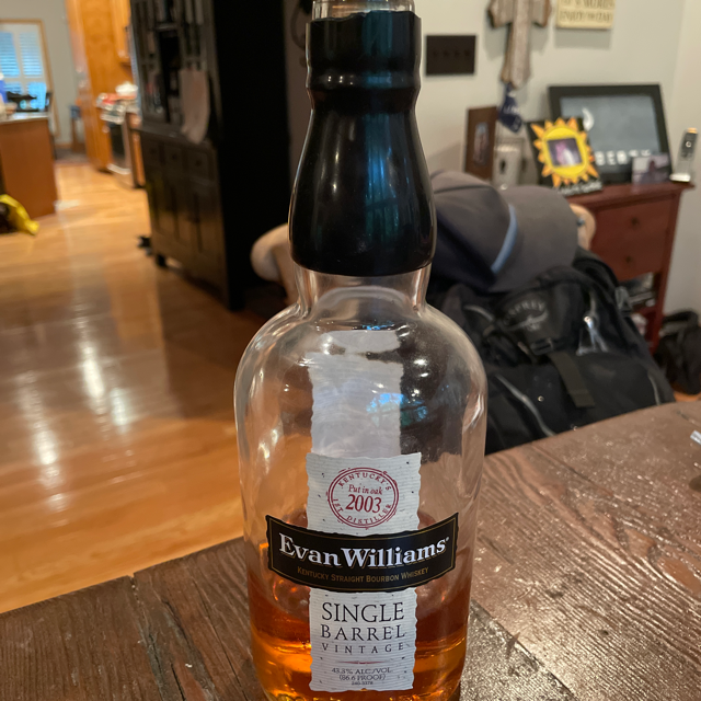 Evan Williams Single Barrel Vintage 2003