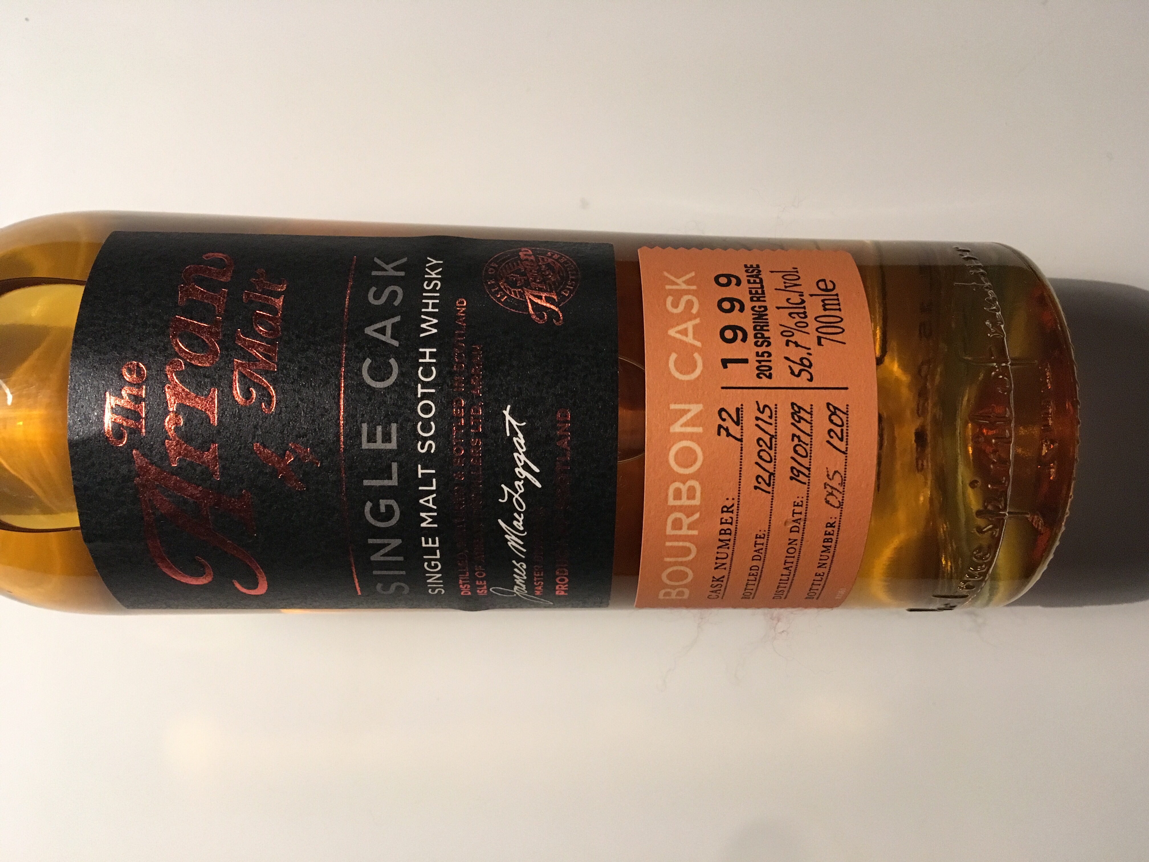Arran Single Cask 1999 - Bourbon Cask