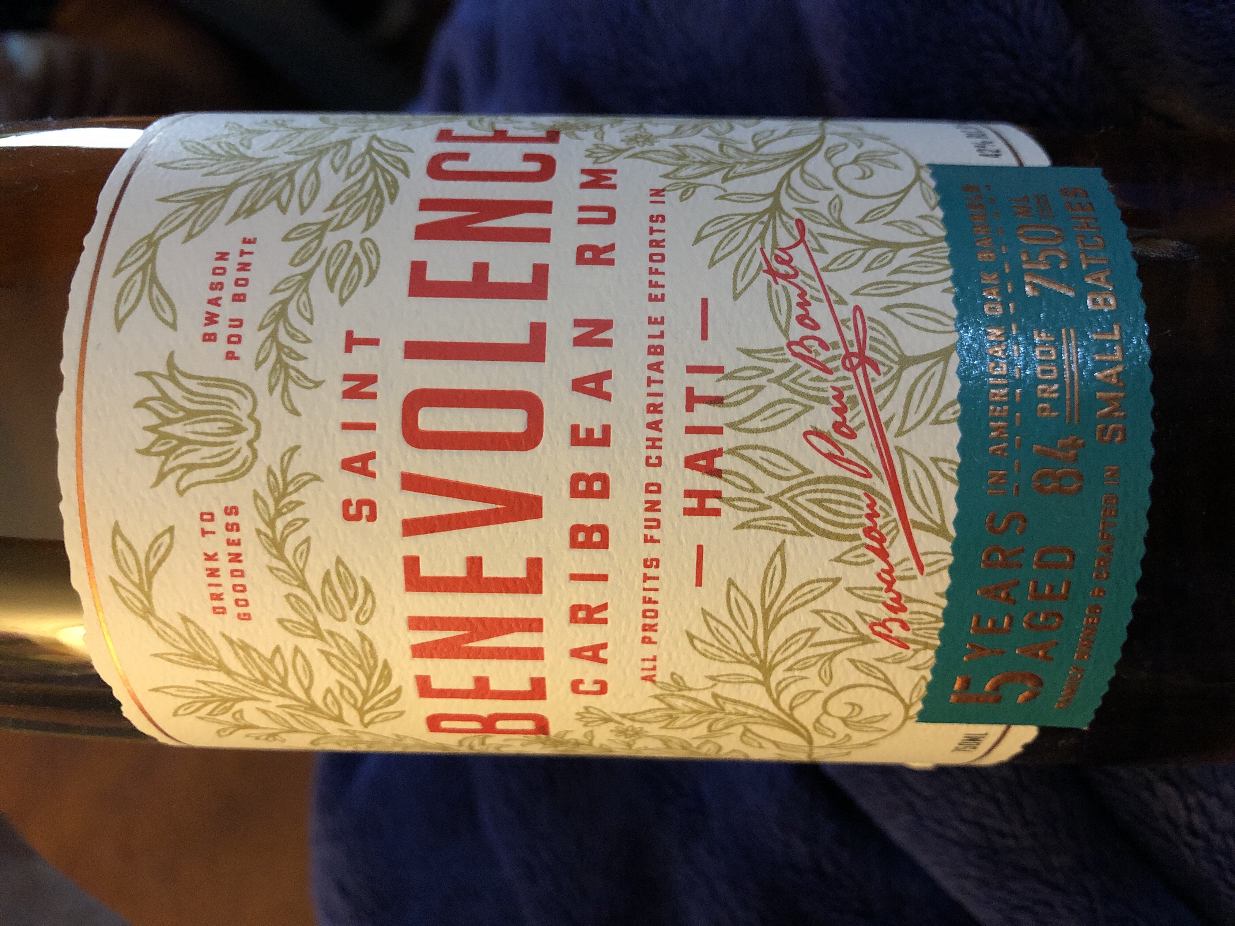 Saint Benevolence Caribbean Rum