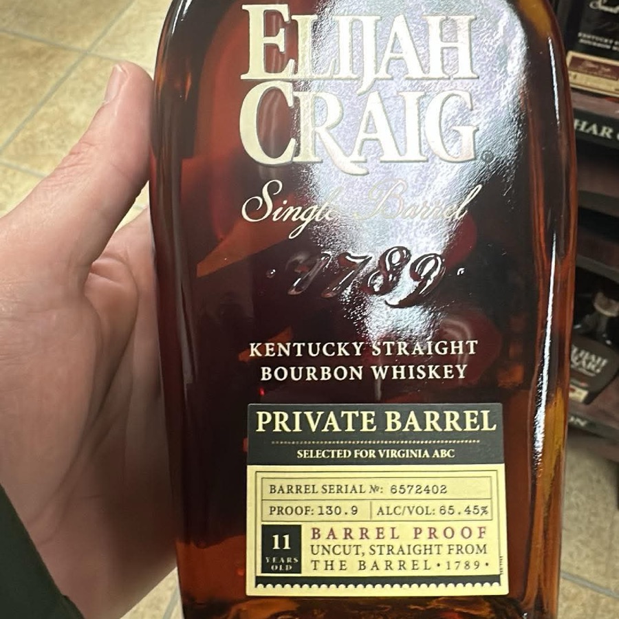 Elijah Craig Barrel Proof - Private Barrel VA ABC 2024