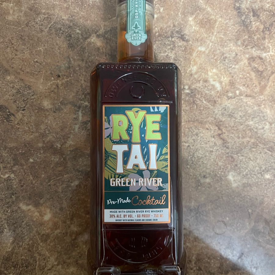 Green River Rye Tai Pre-Made Cocktail with Rye Whiskey