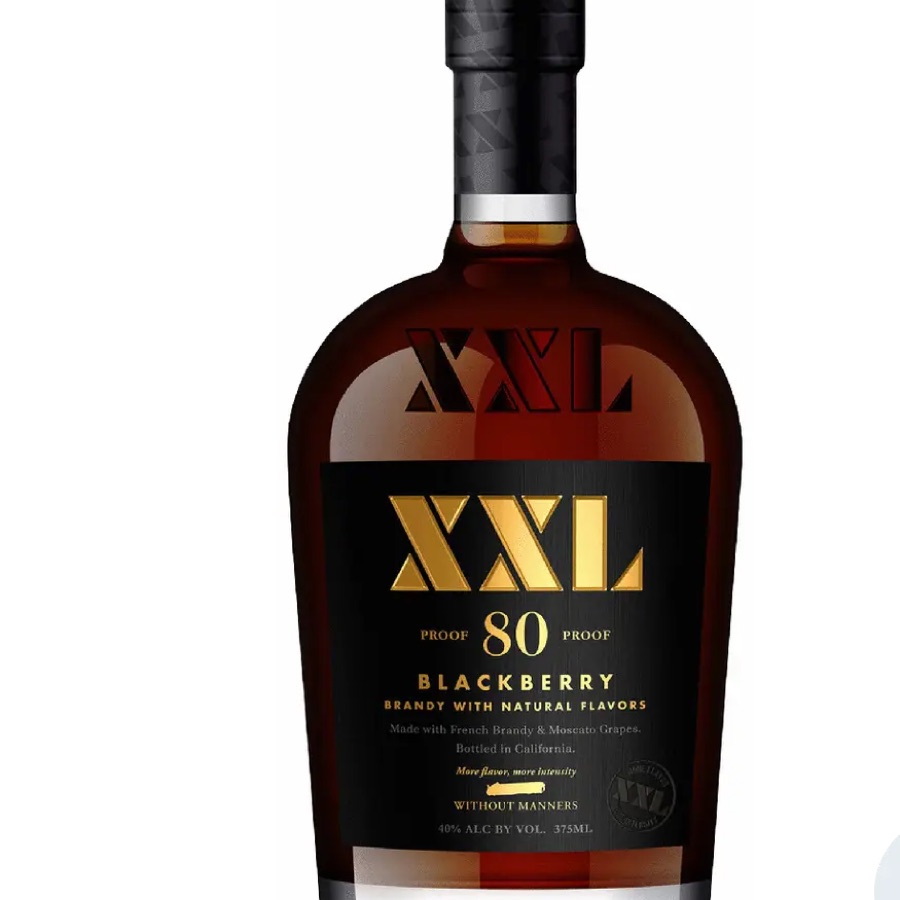XXL Blackberry Brandy - Made with French Brandy and Moscato Grapes 80 Proof