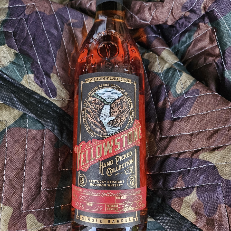 Yellowstone Hand Picked Collection Single Barrel Bottoms Up Bourbon and Banter