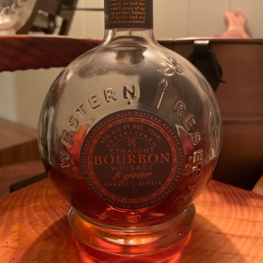 Western Reserve Distillers Straight Bourbon Whiskey 8 Year