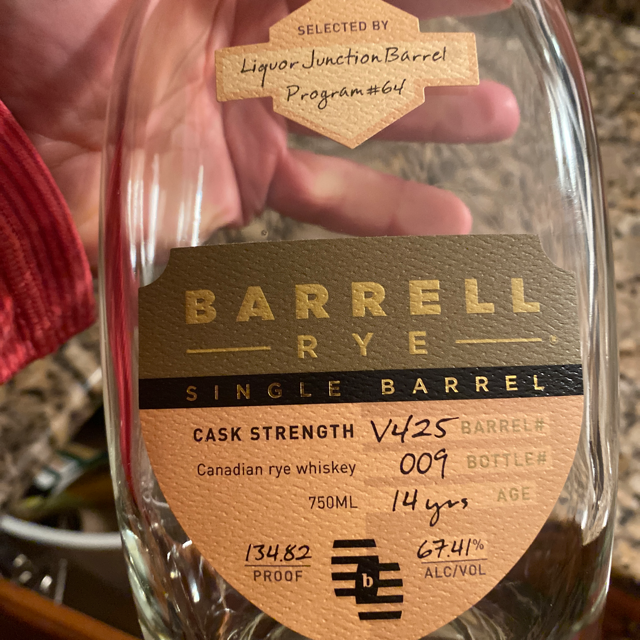 Barrell Rye Single Barrel #V425 (Liquor Junction)