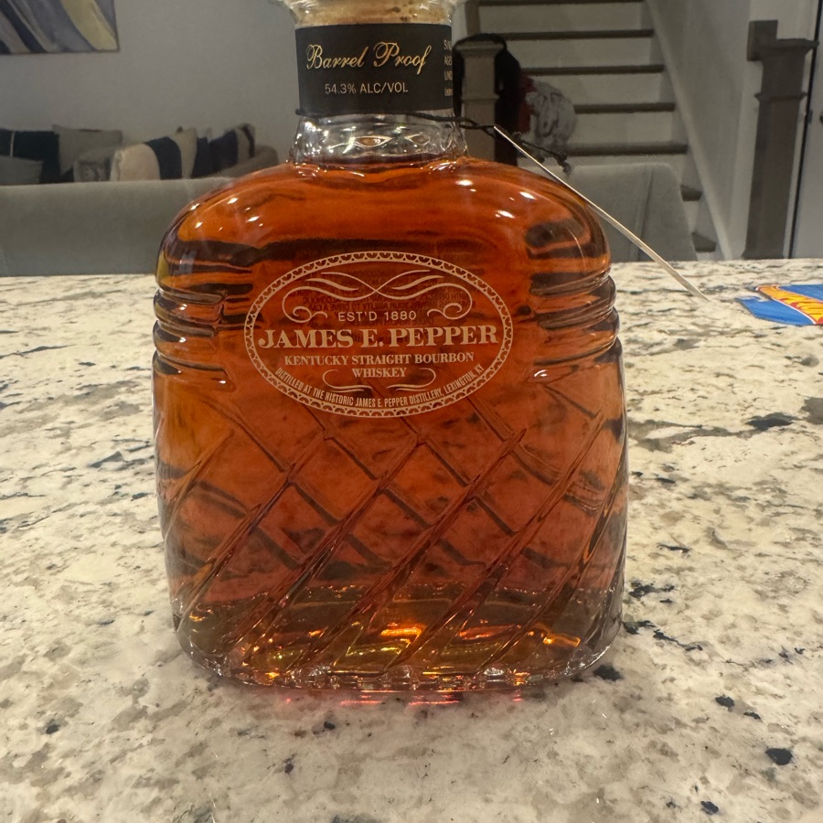 James E. Pepper Barrel Proof "Odarby's Liqour Barn"