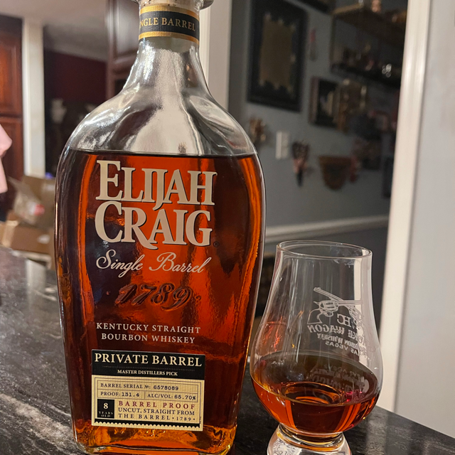 Elijah Craig single barrel private barrel proof "master distiller pick"