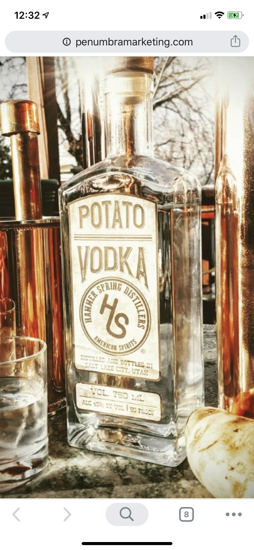 Hammer Spring Potato Vodka