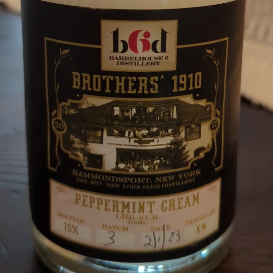 Barrelhouse 6 Distillery Peppermint Cream