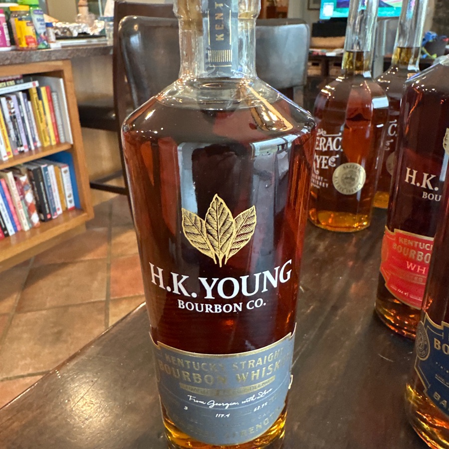 H. K. Young Barrel Strength Kentucky Straight Bourbon Whiskey Toasted Barrel Blend Batch No 3