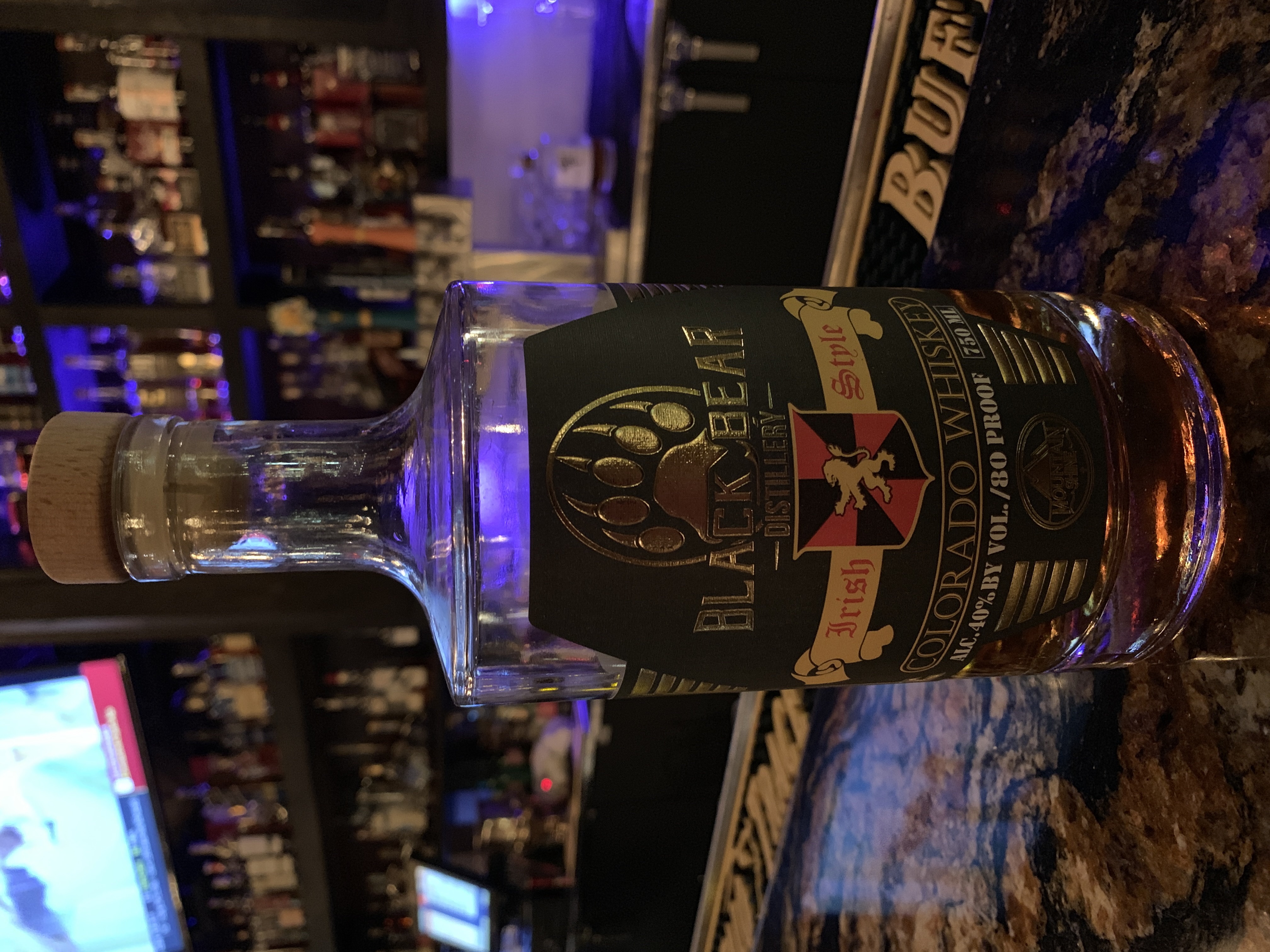 Black Bear Irish Style Colorado Whiskey