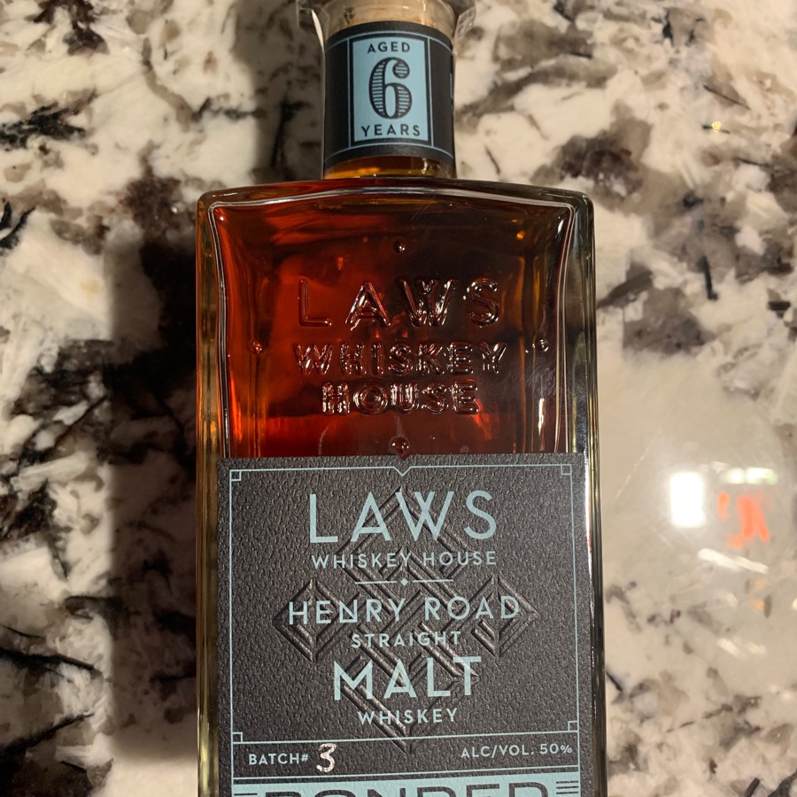 Laws 6 Year Henry Road Straight Malt