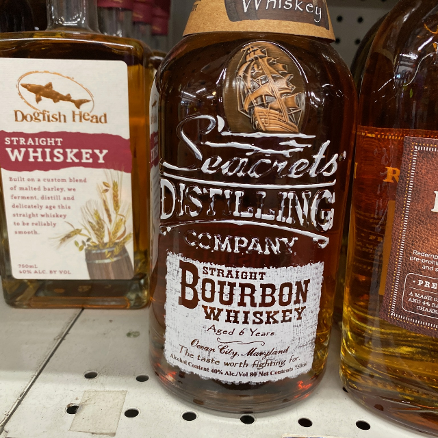 Seacret's Straight Bourbon Whiskey