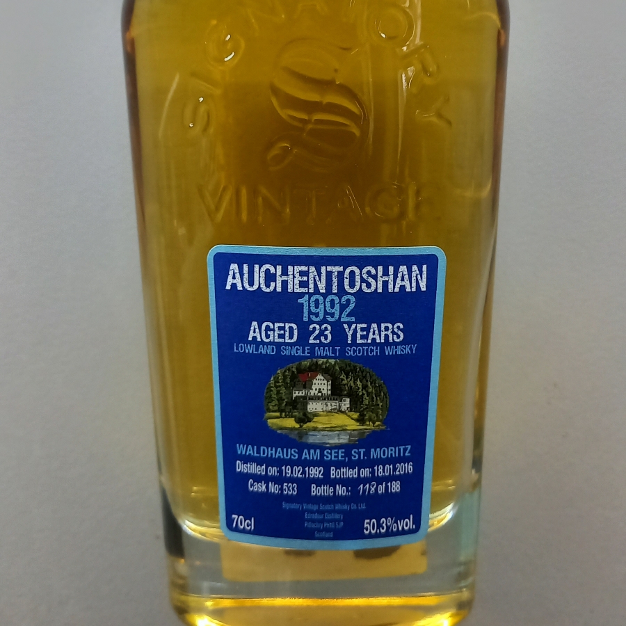 Auchentoshan 1992 aged 23 years Signatory Waldhaus am see