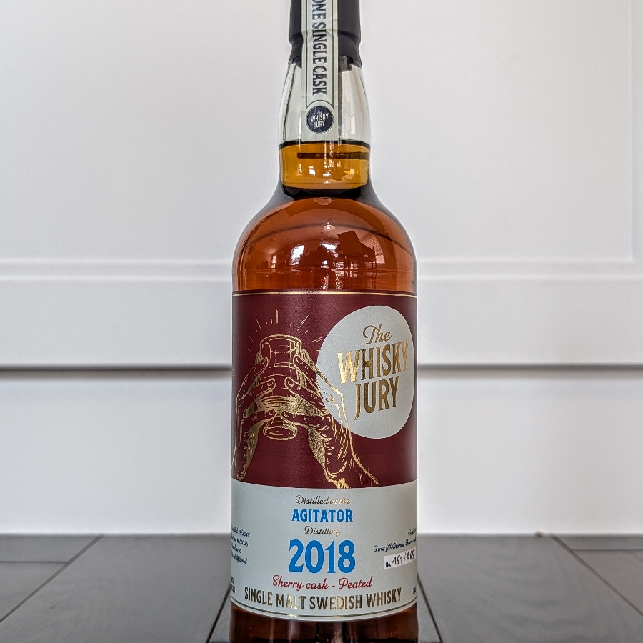 The Whisky Jury Agitator 2018 7 Year Single Malt Swedish Whisky