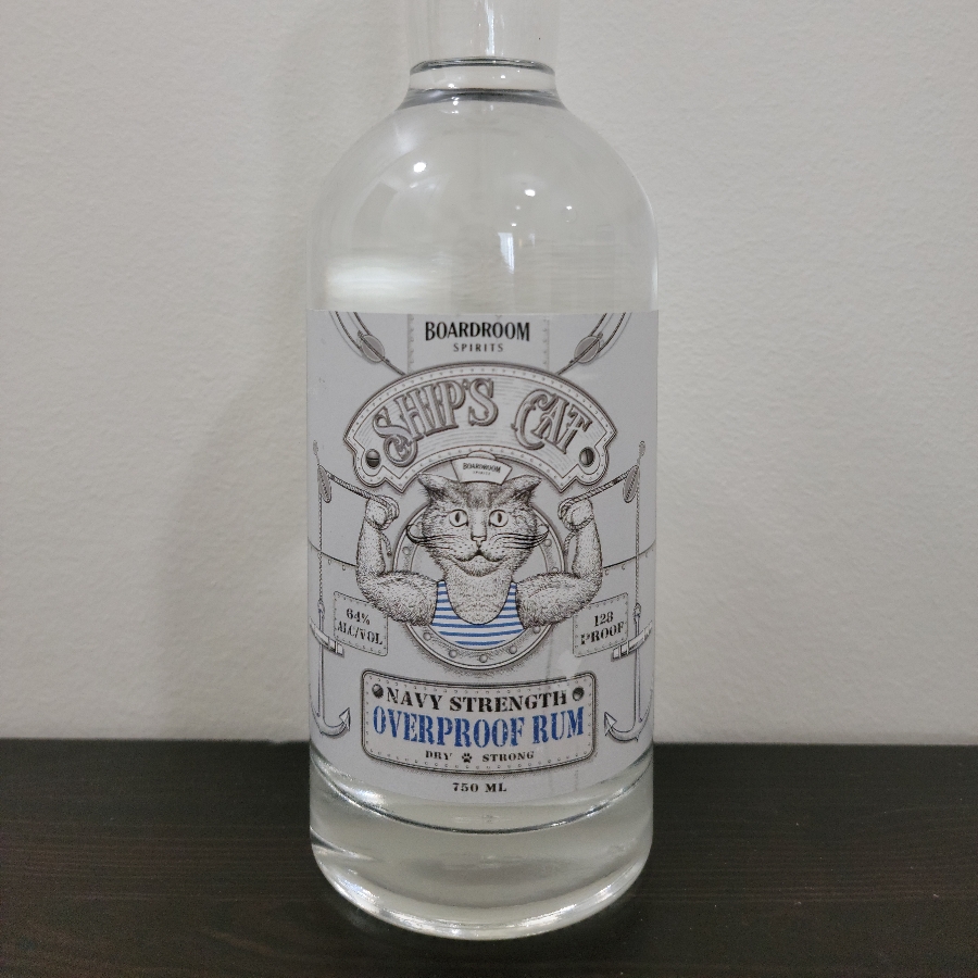 Boardroom Spirits Ship's Cat Navy Strength Overproof Rum
