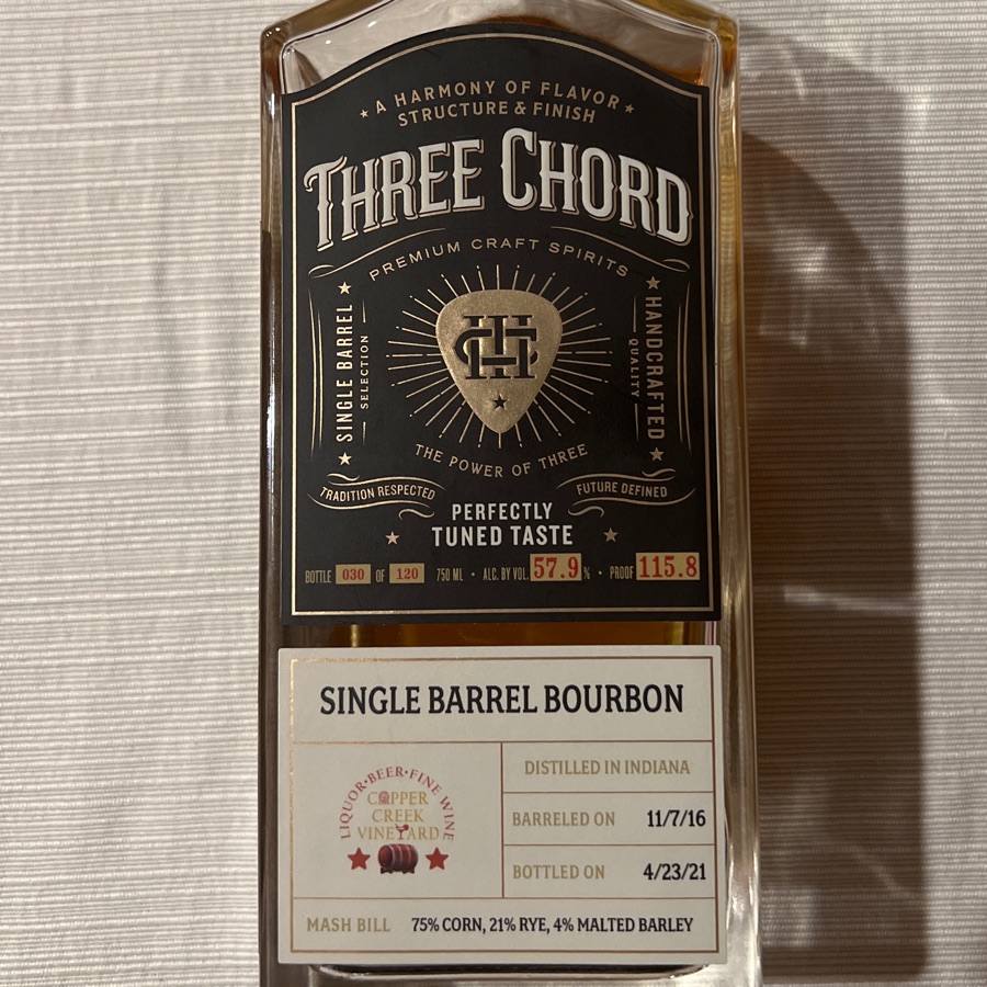 Three Chord Single Barrel Bourbon