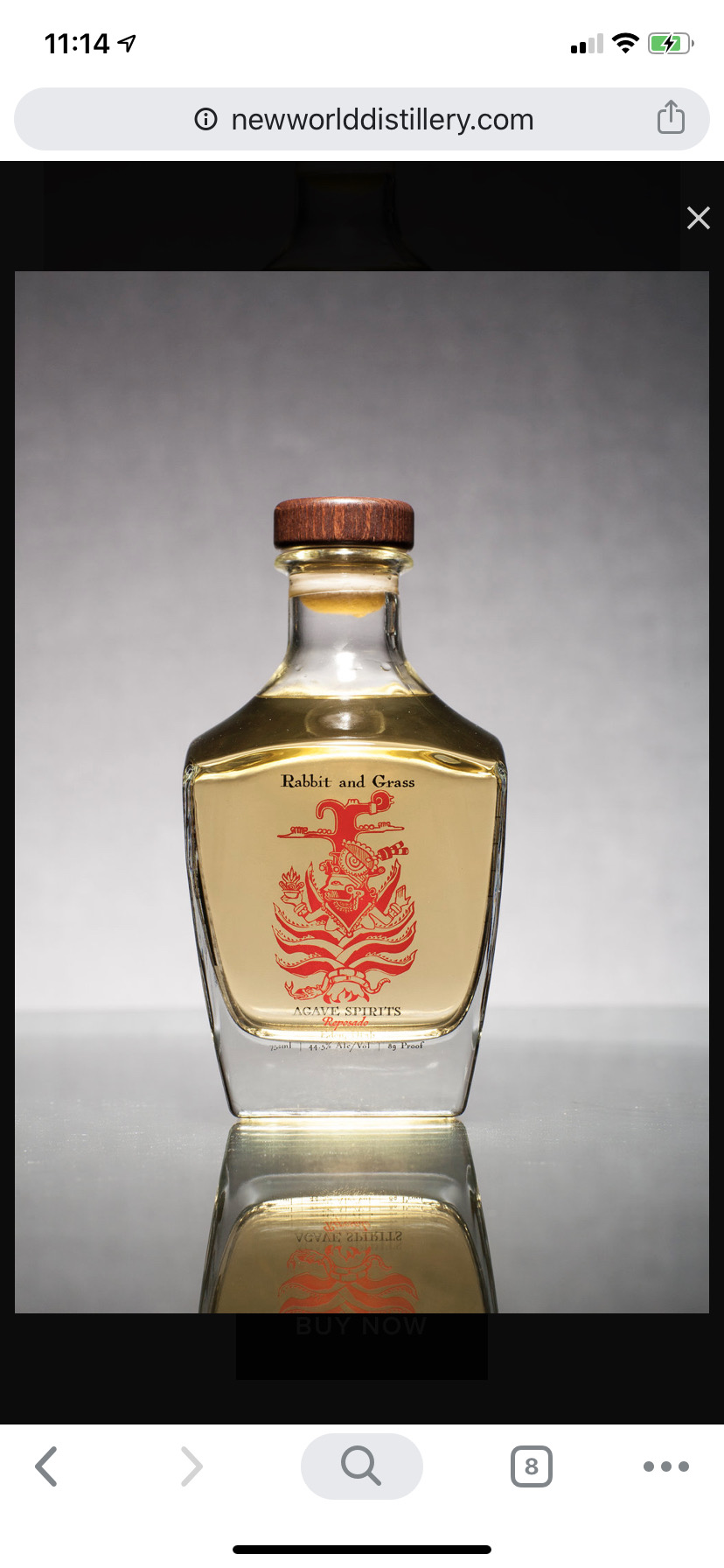 New World Rabbit and Grass Agave Spirit Reposado