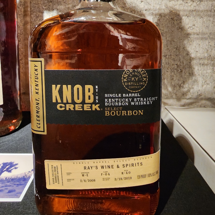 Knob Creek Single Barrel Select for Rays Wine &Spirits